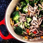 What's in my whole wheat pasta bake? A #touch of this, a little of that, lots of love! #everydaywellness challenge Day 19