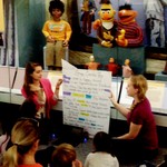 Music joins the @siseec1 family lesson right inside the @AmHistoryMuseum!! (As Bert & Ernie look on)