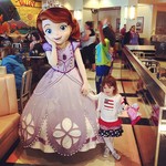 Posing with Sophia the First! @waltdisneyworld #disneykids #disneyside #disneysmmoms