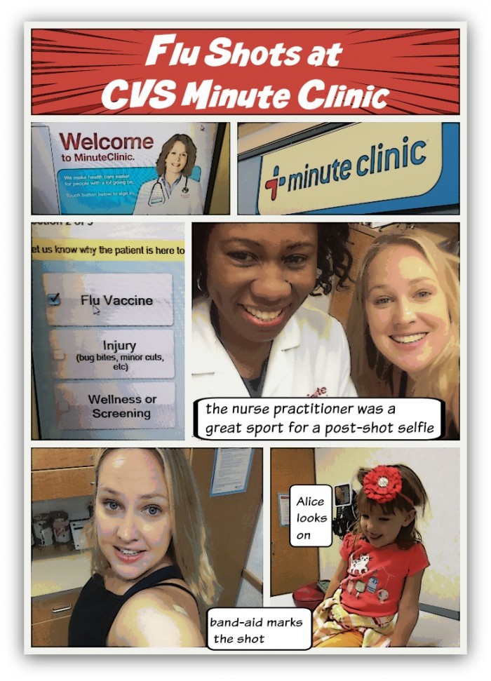 CVS Minute Clinic Flu Shot Collage